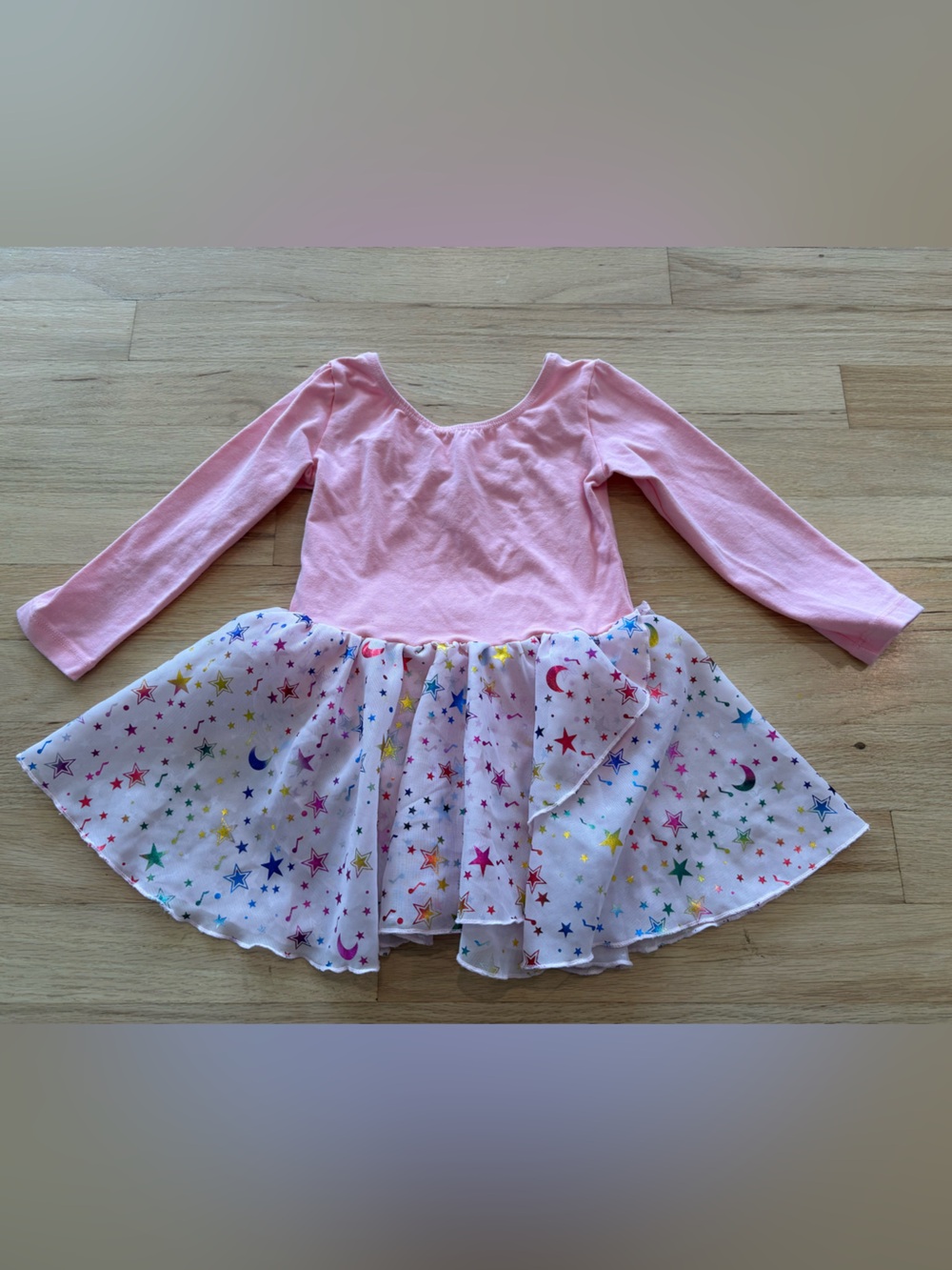 Toddler Pink Star Leotard Dress